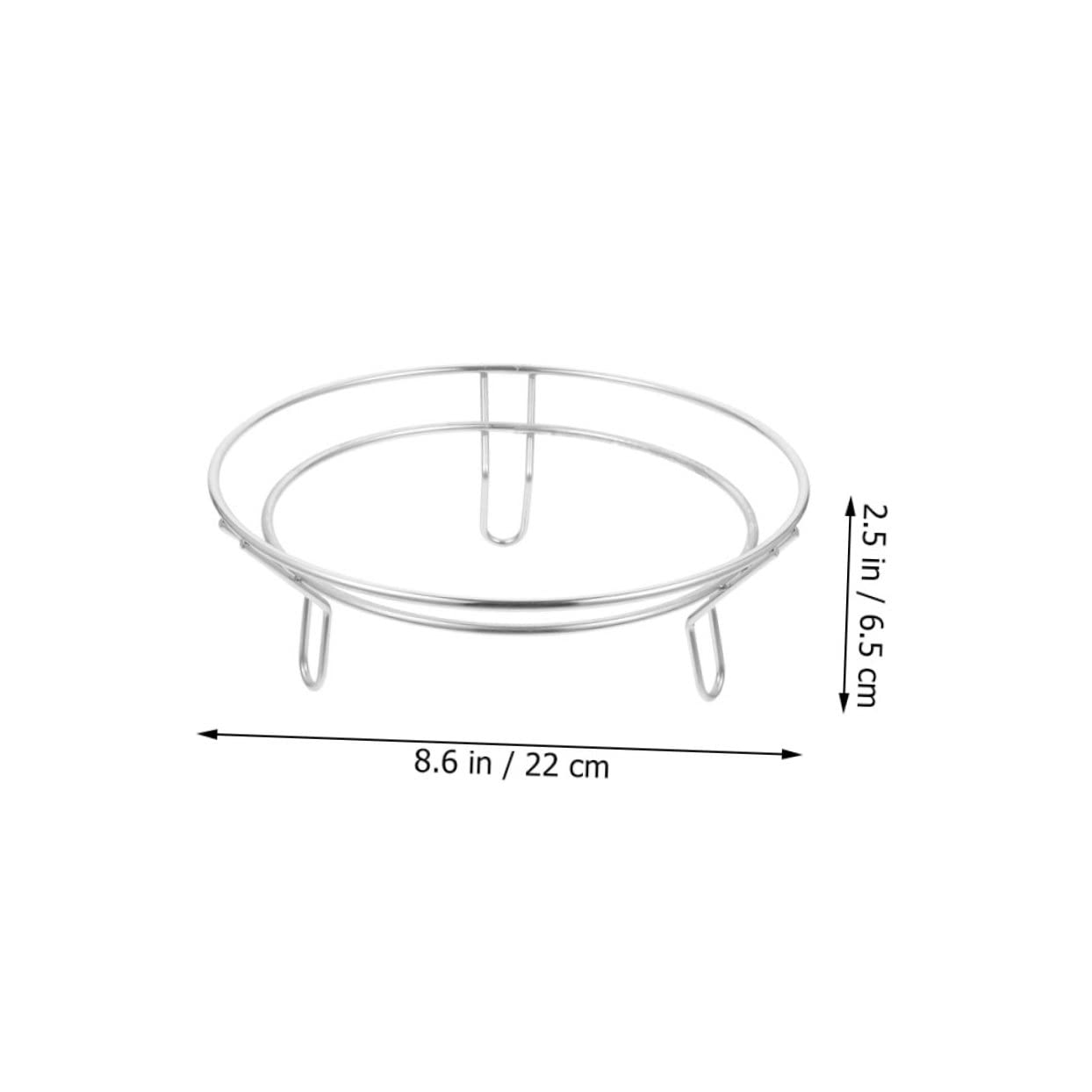 Cabilock Wear Resistant Stainless Steel Wok Holder Multi Function Elevated Cooking Rack for Pots Pans Easy to Clean Cooling Rack Kitchen Accessory for Daily Use