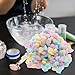 TOYANDONA Colored Cotton Balls 500g Small Cleaning and Face Washing Cotton Balls for Newborns Makeup and Beauty Salon Use