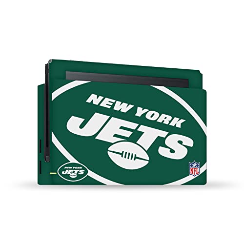 Autocollant Nintendo Switch NFL New York Jets skin vinyle pour console et station d'accueil