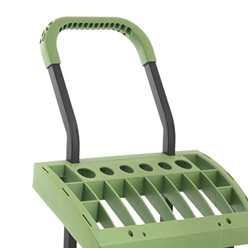 Superduty Toolbox On Never Flat Wheels With 120 Lb. Capacity Lift Plate | Organize & Store Lawn & Garden Tools | Wire Two Wheeler Lift Plate Yard Project Landscape Cart | Model Sd565 #TOP4