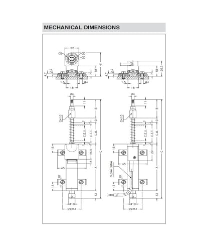 Capteur de déplacement PY2-F-025 pour l'automatisation industrielle précise - 2