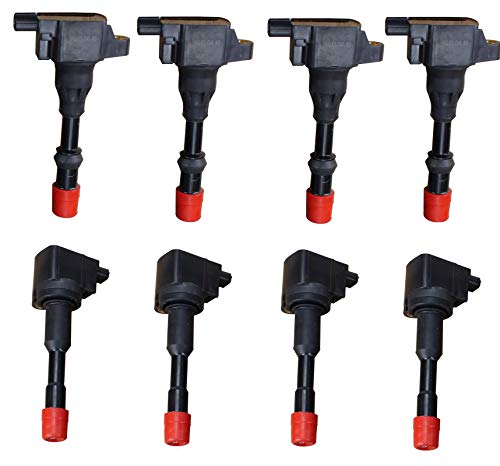 AIP Electronics Premium Ignition Coil on Plug Pencil Pack Front and Rear Set Compatible Replacement for 2003-2011 Honda Civic Hybrid Front Rear 1.3L OEM Fit Kit-1231