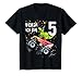 Kinder Geburtstag 5 Jahre Dinosaurier Monster Truck Jungen Mädchen T-Shirt