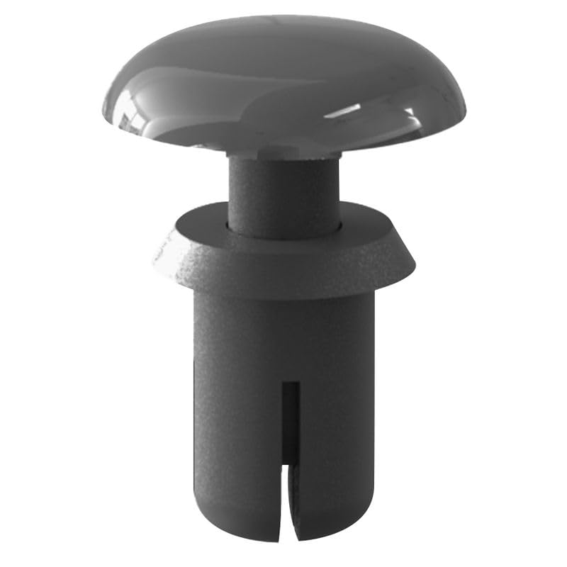 Essentra, SR-4060B, Black UL94 V-2 Nylon Round Snap Push-in Rivet - Compatible Hole Diameter Range 4.1-4.2 mm (0.161-0.165 in) Compatible Panel Thickness Range 3.5-4.5 mm (0.138-0(1000 Item/s)