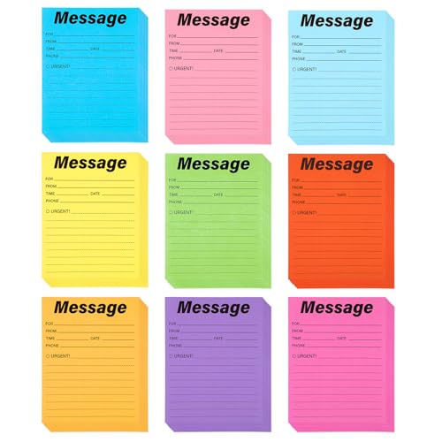 9 Pcs Phone Message Pads for Office, Message Pads, Self