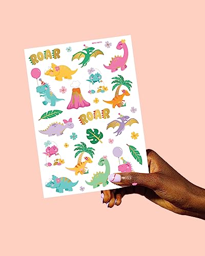 Xo, Fetti Dinosaur Tattoos For Kids - 38 Styles | Birthday Party Supplies Girl, Dinosaur Party Favors, T-Rex Decorations #TOP1