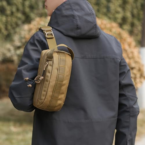 Tactical Ammo Pouch Firearm Ammunition Carrier Bag Tactical Drop Pouch Sub Abdominal Carrying Kit Bag Rifle Carbine Pistol Revolver Ammos Transportation Soft Case Hunting Shooting Fanny Pack