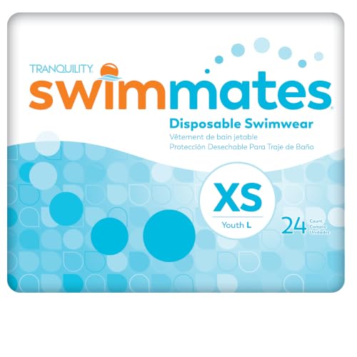 Image of Swimmates Disposable Adult Swim Diapers, X-Small /Youth Large, 24 Ct