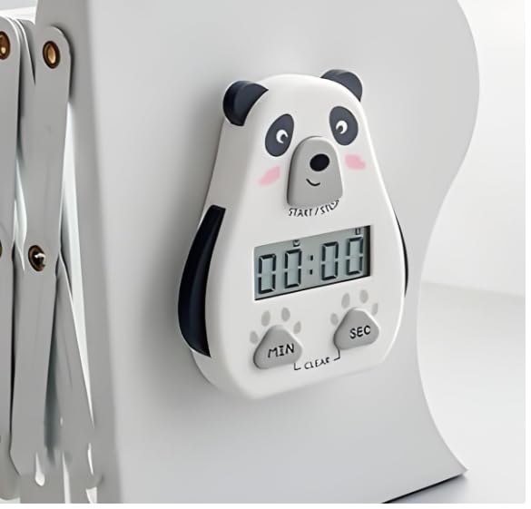 Image of Digital Kitchen Timer with On /Off Switch, Magnetic Digital Stopwatch with Big Digits & Loud Alarm - Easy-to-Read Timer for Cooking, Baking, and More (White)