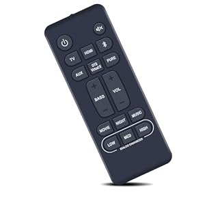 MOVHEIYL RC-1236 Ersatz Fernbedienung für Denon Sound Bar DHT-S316 DHTS316 DHT-S216H DHT-S216 DHTS216 DHTS216H RC1236