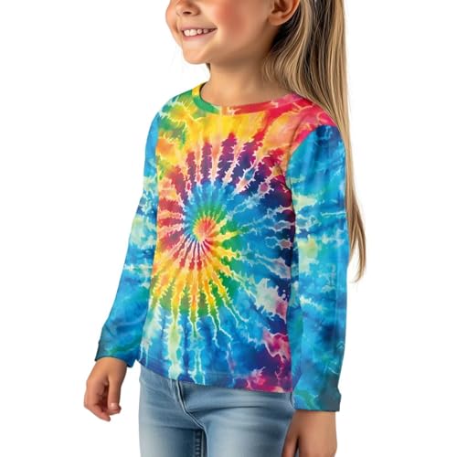 Kids Graphic Tees Long Sleeve Breathable Tops Girls Boys Crewneck Shirts Comfortable Loose Fit Shirt for 3-16 Years4