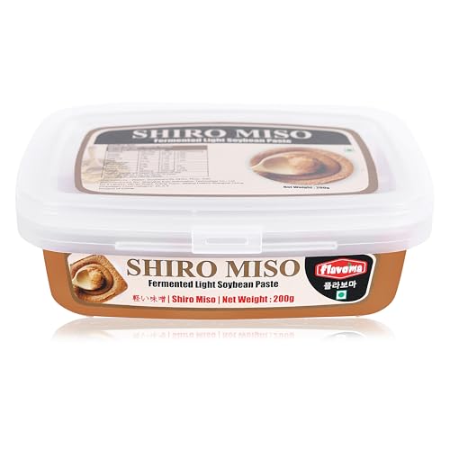 Image of Flavoma Shiro Miso Fermented Light Soybean Paste, 200g [ White Soybean Paste | Preservative-Free | Japanese Style | Perfect ingredient for Korean, Japanese, Chinese & Pan Asian dishes ]