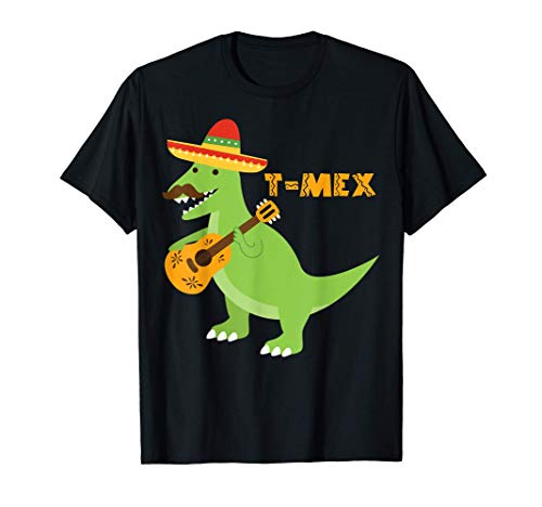 Cute T-Mex Shirt Cinco De Mayo Mexican Dinosaur T-Rex Boys Maglietta