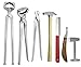 Horse Farrier Tool Kit 8 PCS – Professional Farrier Hoof Care Complete Set with Nippers, Puller, Hammer, Clinch Cutter, Hoof Knives & Rasp – Equine Grooming & Shoeing Tools Kit for Horses
