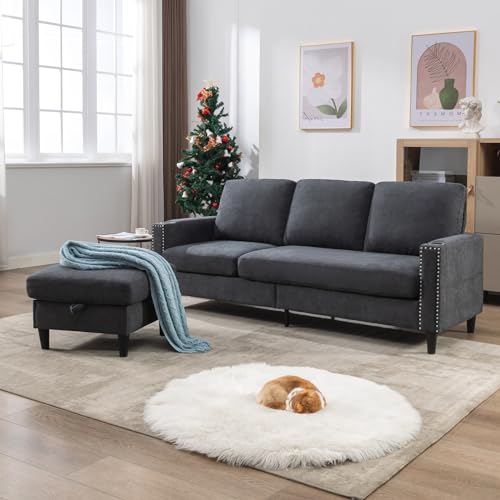 Siiejia Convertible Sectional Couches For Living Room thumb #6