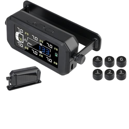 H13 Truck Car Tyre Pressure Monitor 6 External Sensors Tire