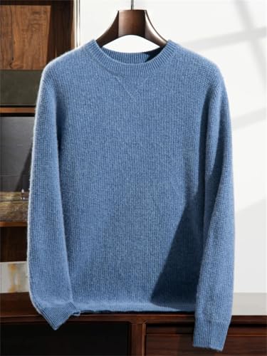 Men' O-Neck Sweaters Cashmere Sweater Loose Knit Jumper Business Casual Jacquards Pullover Tops Flower EN8 M3