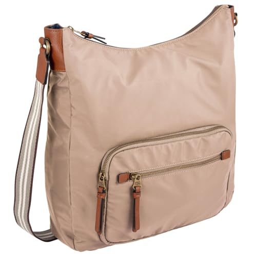 camel active Bari Damen Hobo Bag Schultertasche Mittelgroß Beige