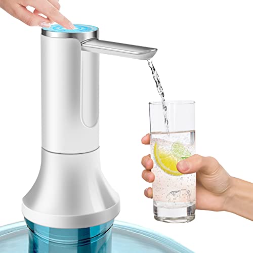 Opiniones de Dispensador de Agua Electrico los mejores 10. 45 YOMYM Dispensador de Agua Automático Botella,Volumen de Bombeo Opcional Bomba de Agua,Carga Tipo C, Pantalla Led en Tiempo Real,Compatible con Cubos para Beber de Diferentes...