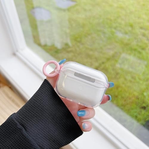 Image of Compatible with Airpods 4 (2024) Pouch Case Cover, Soft Silicone Case Cover with Key-Chain, 360 for Airpods 4 Gen Full Protective Pouch Case (Bow Purple)