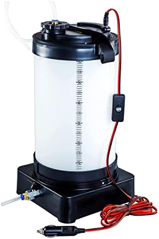 Electric Vacuum Fluid Extractor, Oil Extractor with Cigarette Lighter and Crocodile Clip Two Power Accessories, 3 Kinds of Oil Extraction Hose + 6 Liter Oil Barrel, Bottom of Bucket with Drain Switch