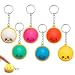 6 PCS Mini Dumpling Schlüsselanhänger Set, Bunte Dumpling Schlüsselanhänger