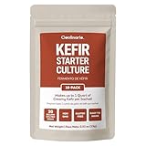 Coolinario Kefir Starter Culture (10-Pack, 1.5g Sachets) Live Probiotic Cultures for Homemade Kefir | Smooth, Creamy & Tangy | Non-GMO, No Preservatives, Gluten Free, Halal, Kosher