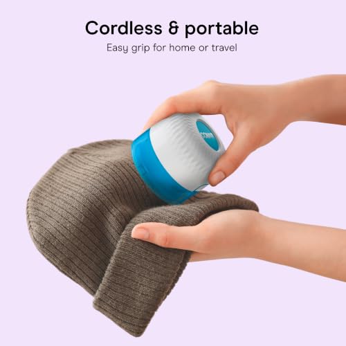 Image of Conair Fabric Shaver Lint Remover | Extra-Large 2.25-in. Shaving Surface, Depills Fabric, for All Fabrics, Blue /White, CLS8L