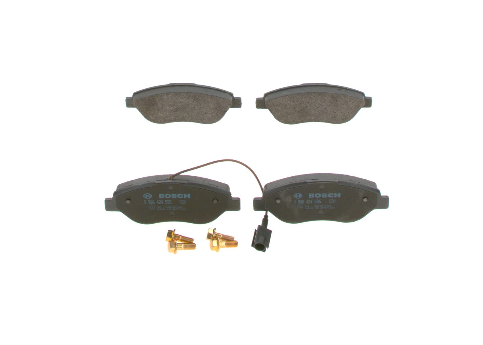 Bosch BP337 - Plaquettes de Frein Avant pour Voiture - Jeu de 4