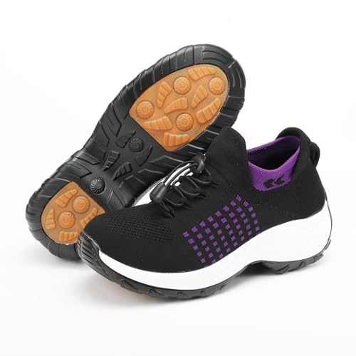 Orthopedic Sneakers for Women Men Comfort Wear Orthowear Shoes Walking Slip on Trainers Breathable Arch Support Shoes Ladies Nursing Work Mesh Shoe Running Jogging Sneaker Plantar Fasciitis Unisex2