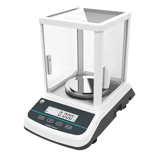High Precision Lab Scale - 0.001g Digital Laboratory Scale with Dual LCD, Calibration Weight, Unit Conversion, Multi-Function; Ideal for Food, Experiments & Accurate Measurements