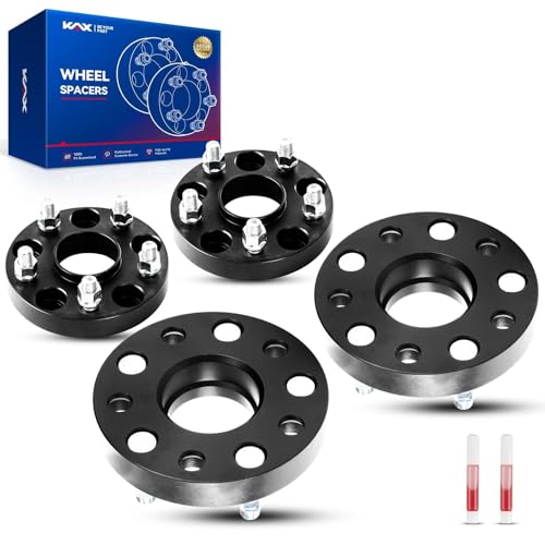 KAX 5x120mm Wheel Spacers,Forged 1 inch Hubcentric Spacers with Thread Pitch M14x1.5 Hub Bore 64.1mm,4 Pcs fit for Pilot,Odyssey,MDX,Ridgeline,Passport,TL,TLX,RL,RLX,Civic,ZDX,Black by KAX - Used condition - US$81.47