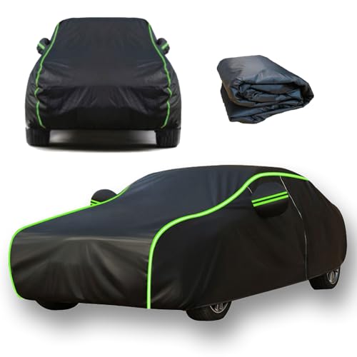 Housse de Voiture pour Renault Megane 4 Kombi,Housse de Voiture à Couverture Intégrale, avec Fermeture Éclair Côté Conducteur et Bandes Réfléchissantes, Utilisation Toutes Saisons