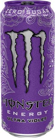 Miniatura 4 de Monster Energy Drink Zero Ultra Variety - Paradise, Violet, Sunrise, Red 16 onzas (paquete de 16) y Stinger Chews (surtido)