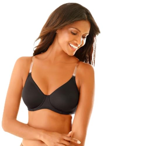 Image of LASCANA Women's Multi Strap T-Shirt Bra - Seamless Preformed Cups, Underwire Support, 3 Exchangeable Strap Options