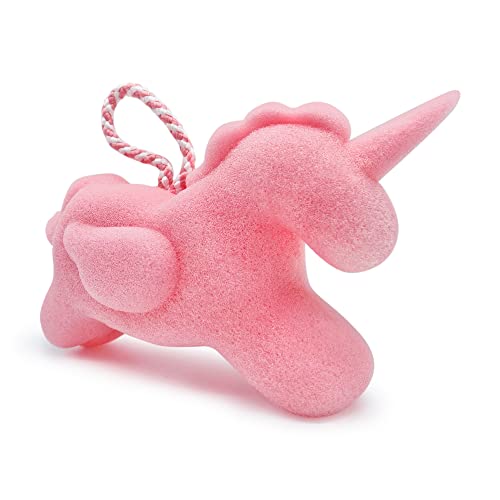 Baby Sponge - Fun Bath Toy for Children - Made of PU Foam, High-Density, High-Absorbent, Safe, and Durable - General Washing, Showering, Bathing, Bubble Bath, and Body Cleaning (Unicorn)