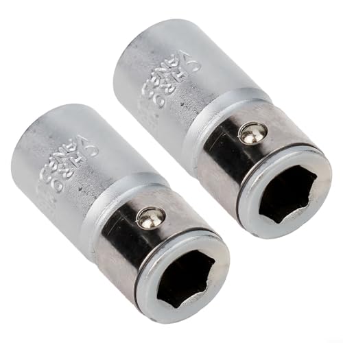 Oniissy 2PCS 1/4 Square Drive a 1/4 Hex Shank Bit Convertitore Cacciavite Titolare Adattatore, Adattatore Presa