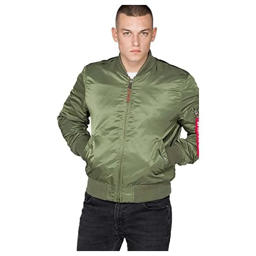 ALPHA INDUSTRIES Flight Jacket|MA-1 VF 59, Verde (Sage Green 01), XXL para Hombre
