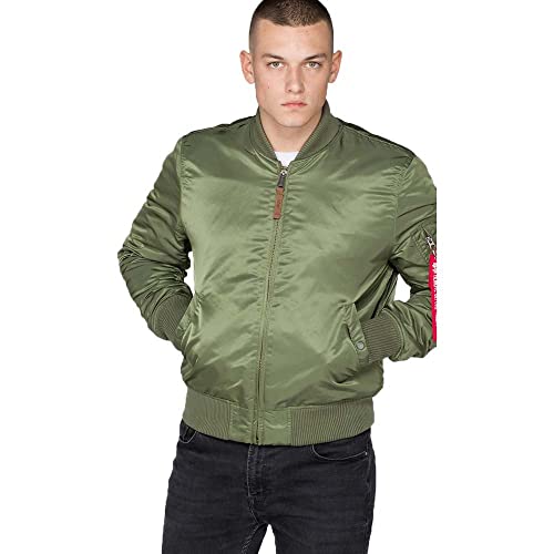 Alpha Industries Herren Jacke MA-1 VF 59, Grün (Sage Green 01), Large
