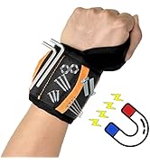 Magnetic Wristband, Perfectly Fixed Tool Belt, 15 Strong Magnets Wristband for Holding Screws, Na...