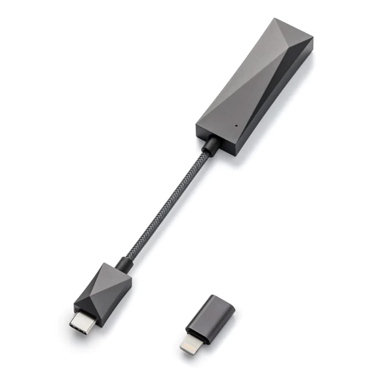 Astell&Kern AK HC3 Hi-Fi USB Dual DAC Amplifier Cable, Dark Gray 