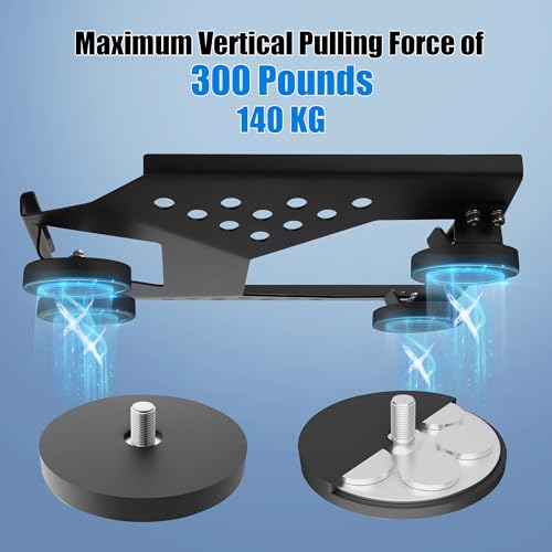 for Starlink Mini Car Roof Mount Magnetic Car Mount Kit Starlink Mini Accessories Bracket Flat Rv Trailer Roof Rack Quick Mobility, Suction Cup Vehicle Magnetic (Black)