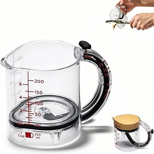Comparison: Best Adjustable Measuring Cup 8 All-in-1 Adjustable Measuring up Cup, 4 - In - 1 Measurement Versatility, Can Be Raised to Create Four Different Measurements 1/4 1/3 1/2 and 1