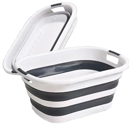 Consejos para Comprar Cesto de plastico que Puedes Comprar On-line. 43 BEE VIBES Canasta Plegable Multiusos para Ropa Sucia - Cesto de Lavanderia, Contenedor de Almacenamiento, Canasta para Ropa Sucia Gris, Ahorra Espacio, Ideal para Organizador de...