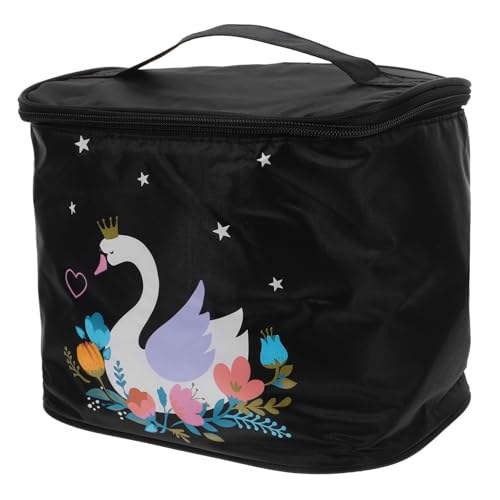 HAPINARY Bolsa De Lavar Bolsa De Cosméticos Impermeable Bolsa De Aseo Al Aire Libre Neceser De Viaje Bolsas De Maquillaje De Viaje Bolsa De Maquillaje Impermeable Poliéster Black