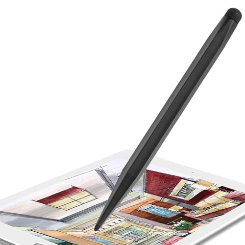 Bolígrafo de pantalla táctil, alta sensibilidad y punta fina, bolígrafo para pantalla táctil, precisión y sin arañazos, bolígrafo táctil de doble punta para teléfonos celulares, oficina de negocios,