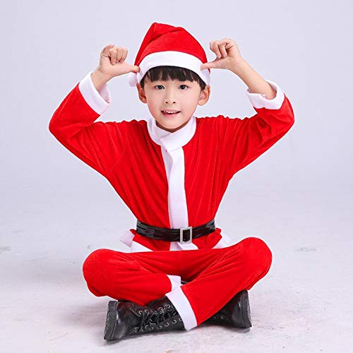 Santa Claus Dress Costume for Boys Girls Kids (3-5 Years) by RajKriti