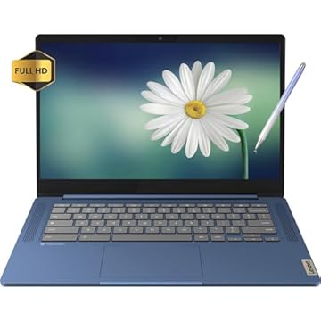 Lenovo Chromebook com tela sensível ao toque de 14 polegadas - Google Chrome - 8Core MediaTek Kompanio 520 - USB C - WiFi sem fio 6 - Bateria de longa duração - Câmera - Estudantes escolares (4 GB de