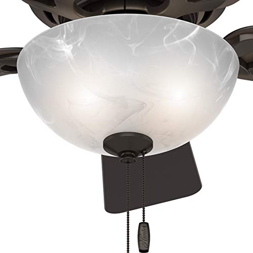 Hunter Fan 42 Inch Low Profile Premier Bronze Indoor Ceiling Fan (Renewed) #TOP2
