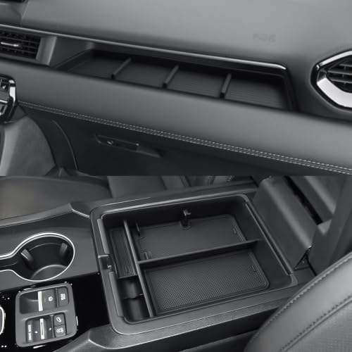 Image of CDEFG for 2026 Honda Pilot Center Console Organizer & Passenger Storage | 2026 Honda Pilot Accessories, Front Row Passenger Storage Tray & Middle Console Armrest Storage Box, ABS Material